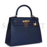 HERM�S MASTER KELLY SELLIER 28 BLEU EPSOM GOLD HARDWARE (28*22*10cm) - Image 2