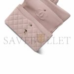 CHANEL LIGHT PINK CAVIAR QUILTED CLASSIC FLAP SMALL A37586 (23*14.5*6cm) - Image 6