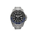 ROLEX STAINLESS STEEL 40MM OYSTER PERPETUAL DATE GMT MASTER �� "BATGIRL" WATCH 126710BLNR