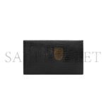 YSL UPTOWN POUCH IN CROCODILE-EMBOSSED SHINY LEATHER 565739DND0N1000 (27*16*2cm) - Image 3