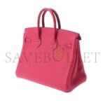 HERM�S MASTER BIRKIN 25 CROCODILE AND TOGO LEATHER ARABIAN NIGHTS PURPLE SILVER BUCKLE H076216CK34 (25*20*13cm) - Image 2