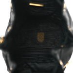PRADA SAFFIANO TESSUTO NYLON MINI BUCKET CROSSBODY BAG BLACK (23*18*11cm) - Image 4