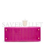 HERM�S MASTER A SHINY ROSE SCH�H�RAZADE NILOTICUS CROCODILE SELLIER KELLY 28 WITH GOLD HARDWARE (28*22*10cm) - Image 4