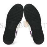 PRADA VITELLO ROIS METAL TRIANGLE LOGO MENS DOWNTOWN LOW TOP SNEAKERS 8 WHITE CICLAMINO - Image 5