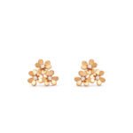VAN CLEEF ARPELS FRIVOLE EARRINGS, 3 FLOWERS, MINI MODEL VCARP2NL00