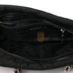 PRADA NYLON TESSUTO IMPUNTU QUILTED SHOULDER BAG BLACK (30*21*11cm) - Image 4