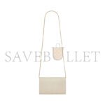 YSL UPTOWN CHAIN WALLET IN SHINY CROCODILE-EMBOSSED LEATHER 607788300256 (19*12*3cm) - Image 3