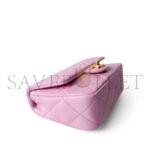 CHANEL PINK CAVIAR QUILTED SWEETHEART FLAP GOLD HARDWARE (20*14*6cm) - Image 3