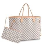 Louis Vuitton Damier Azur Canvas Neverfull GM N41604 Pink