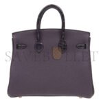 HERM�S MASTER BIRKIN 25 CROCODILE AND TOGO LEATHER GRAPE PURPLE GOLD BUCKLE H076216CK19 (25*20*13cm) - Image 2