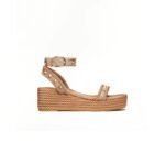 VALENTINO ROCKSTUD FLATFORM SANDAL IN CALFSKIN 45MM 6W2S0GI3BAE_P45