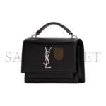 YSL SUNSET CHAIN WALLET IN SMOOTH LEATHER 533026D422N1000 (19*14*5.5cm) - Image 2