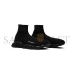 BALENCIAGA SPEED TRAINER MID TRIPLE BLACK 485625W05G01000 - Image 2