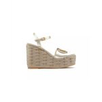 VALENTINO VLOGO CUT-OUT WEDGE SANDAL IN LAMINATED NAPPA LEATHER 110MM 4W2S0IJ6KPZ_YH4