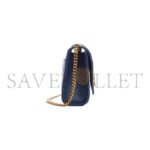 YSL MONOGRAM MATELASS� CALFSKIN SHOULDER BAG-BULE CHARRON 45511510 (21*13*6cm) - Image 4