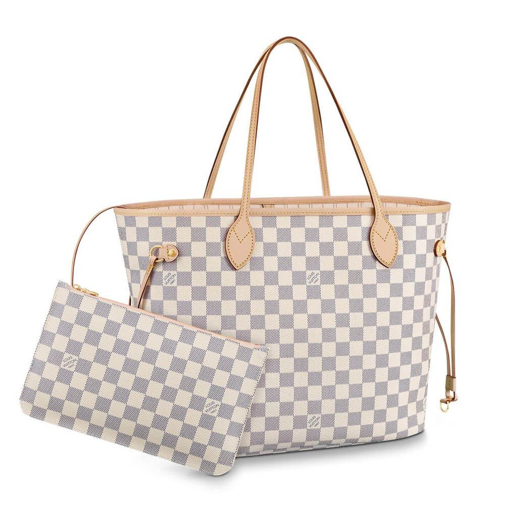 fb75cbec08b56faa15460947fb83be5e1c71b2eb Louis Vuitton Damier Azur Canvas Neverfull MM N41361 - Image 1