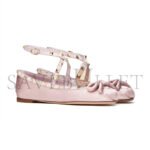VALENTINO ROCKSTUD SATIN BALLERINA 5W2S0HB6SWH_6E0 - Image 3