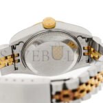 ROLEX STAINLESS STEEL 18K YELLOW GOLD 26MM OYSTER PERPETUAL DATEJUST WATCH BLACK 69173 - Image 3