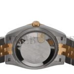 ROLEX STAINLESS STEEL 18K YELLOW GOLD DIAMOND 36MM OYSTER PERPETUAL DATEJUST WATCH SILVER ROMAN 126233 - Image 4