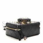 CHANEL LAMBSKIN QUILTED COCO CLICK BAG BLACK AS4817 (16*11.5*6cm) - Image 5