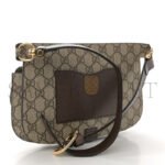 GUCCI GG SUPREME MONOGRAM TEXTURED DOLLAR CALFSKIN BLONDIE BELT BAG BEIGE EBONY NEW ACERO 718154 (24*5*4cm) - Image 3