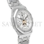 AUDEMARS PIGUET ROYAL OAK PERPETUAL CALENDAR STEEL WHITE DIAL WATCH 26574ST.OO.1220ST.01 - Image 4