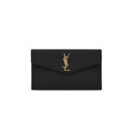 YSL UPTOWN POUCH IN GRAIN DE POUDRE LEATHER 5657391GF0J1000 (27*16*2cm)