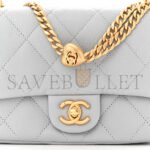 CHANEL CAVIAR QUILTED MINI SWEETHEART FLAP GREY (20*14*8cm) - Image 5